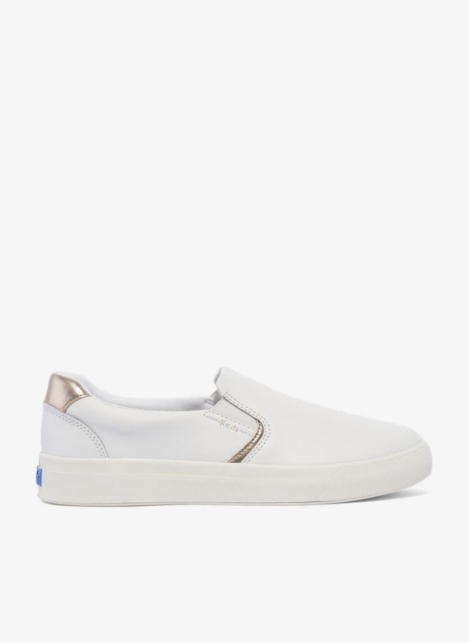Keds Women's Pursuit Leather Slip On  Casual Sneaker White - Image 1