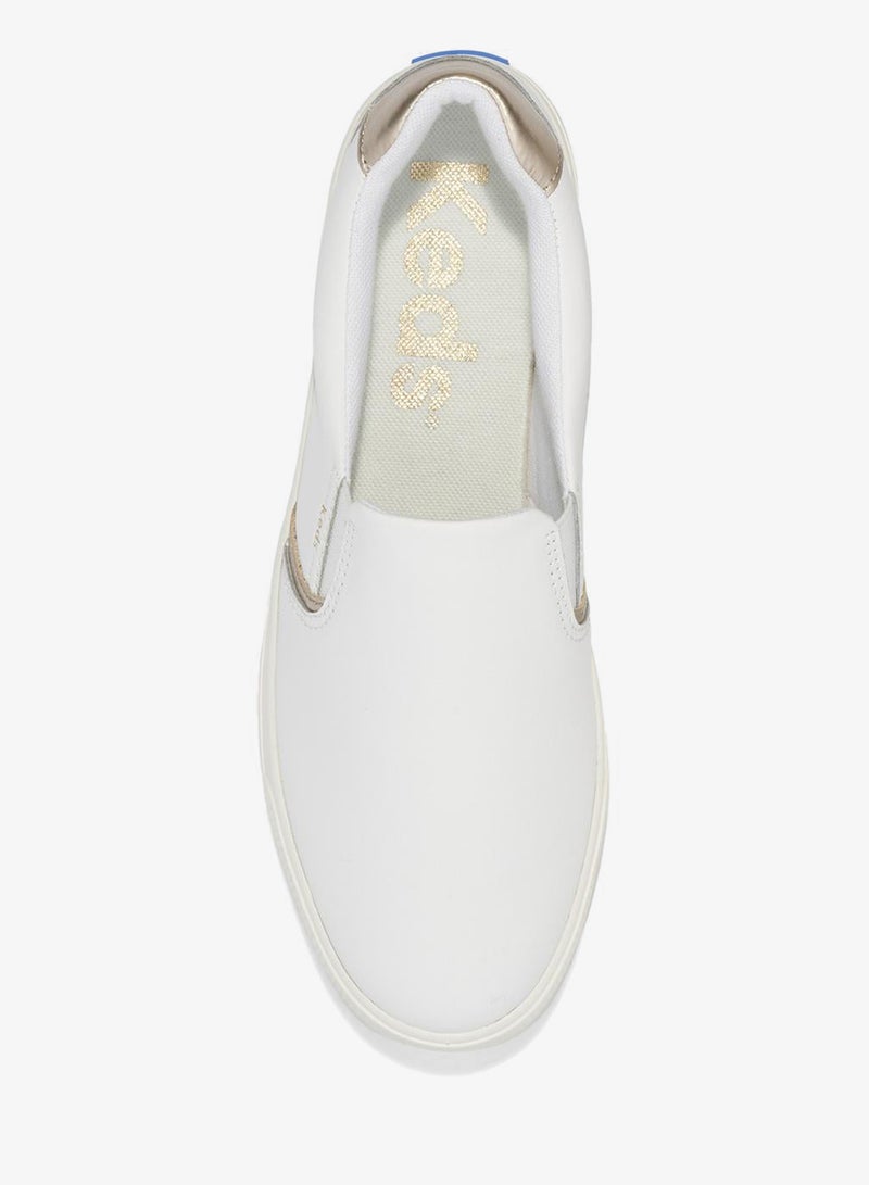 Keds Women's Pursuit Leather Slip On  Casual Sneaker White - Image 5