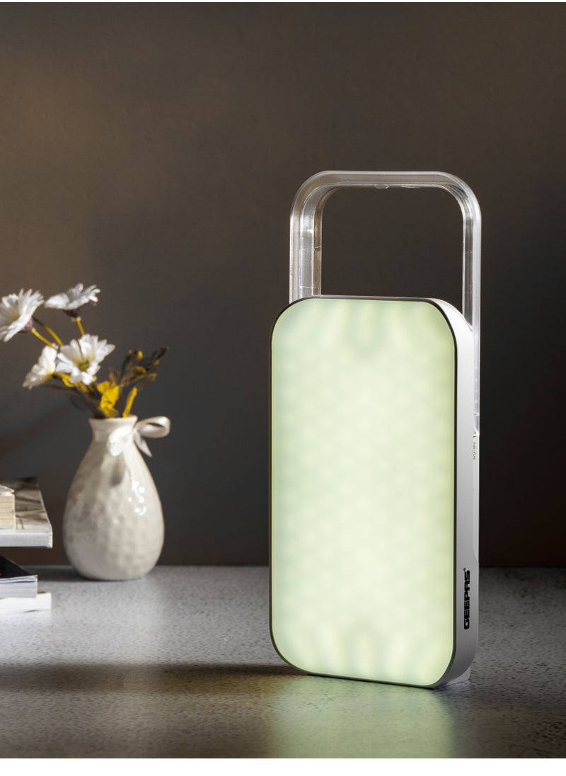 GEEPAS Rechargeable High Bright LED Emergency Lantern with Portable Handle | USB Mobile Charging | 8hrs Working | Suitable for Power Outages  - Image 2