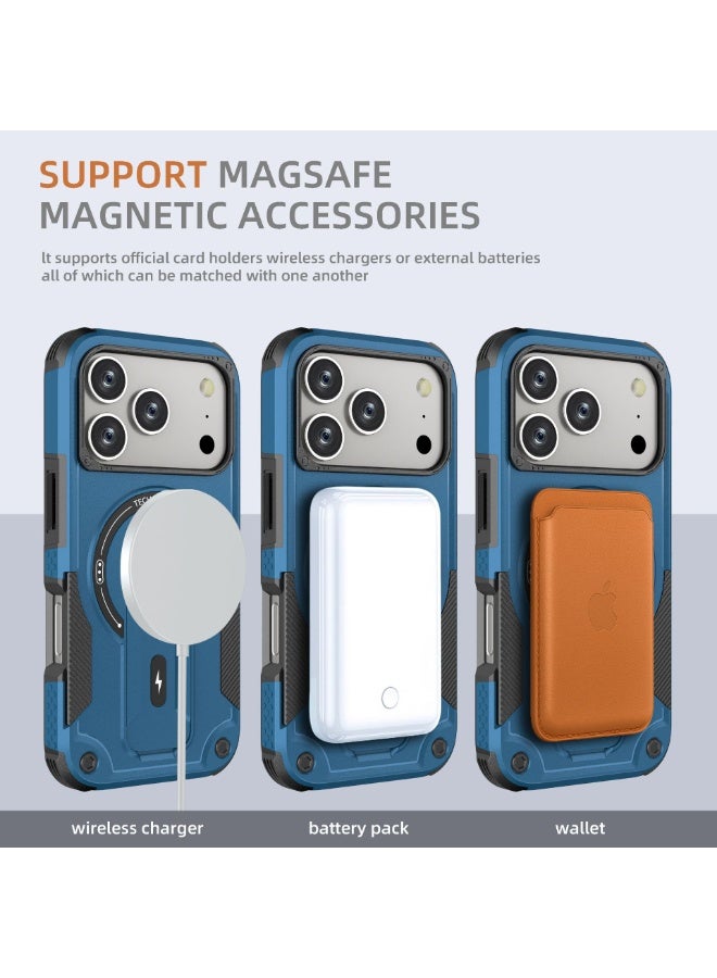 general Suitable for iPhone 17ProMax/17Pro mobile phone protective cover, magnetic bracket, all-inclusive anti-drop mobile phone case - Image 4