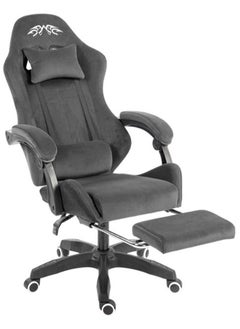 Denzoz Gaming Chair Office Chair with Footrest Racing Ergonomic Chair Flannelette Reclining Video Game Chair Adjustable Armrest High Back Gamer Chair with Headrest and Lumbar Support  - Image 1