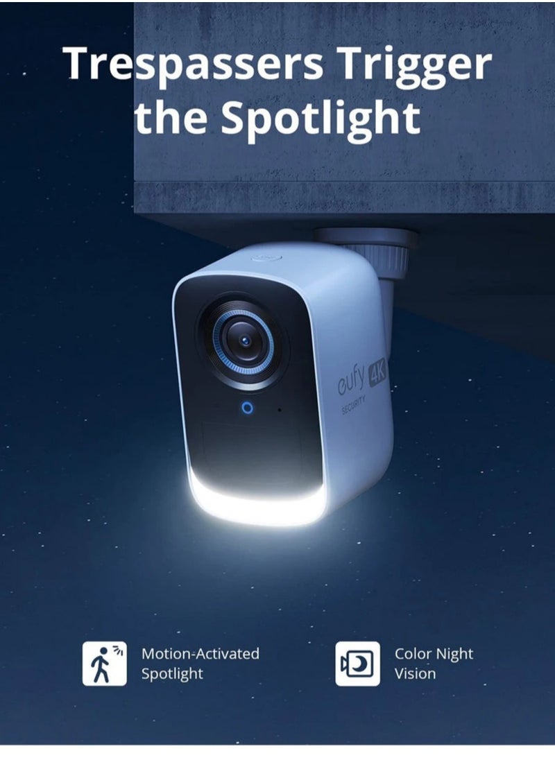 eufy - Wireless Battery Camera with HD Infrared Night Vision Remote Home Monitoring and Voice Intercom for Outdoor Use - Image 1
