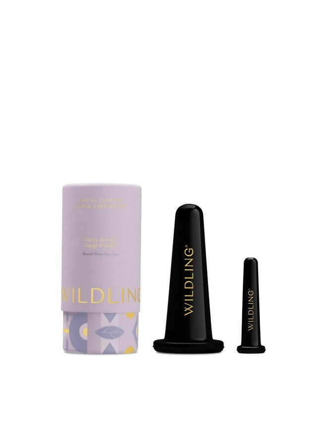 WILDLING Lumin Cupping Set I Facial Cupping Tools to Decrease Puffiness, Increase Collagen Production, Sculpt Cheeks + Chin, Detox + Clear Breakouts - Image 1