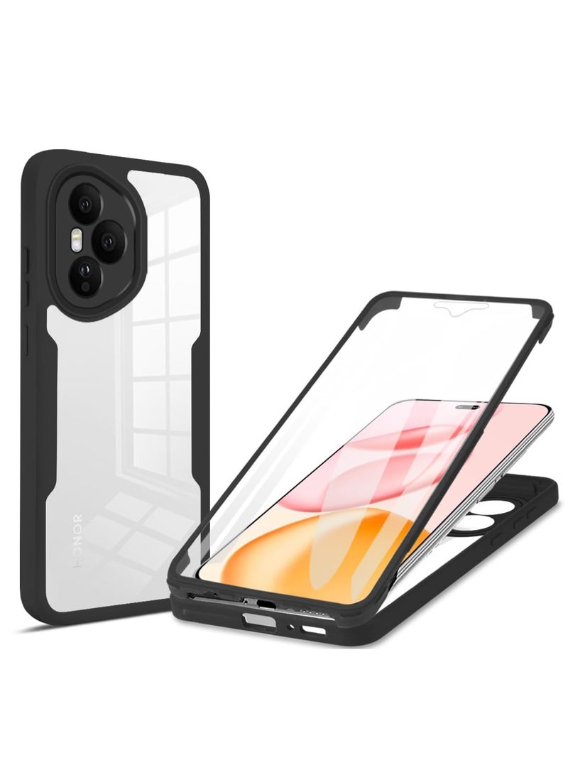 general for Honor 400 Pro Case, Built-in Screen Protective Film Case, 360° All-round Protection TPU Rugged Bumper Case Shockproof Case, Cover for Honor 400 Pro - Image 1