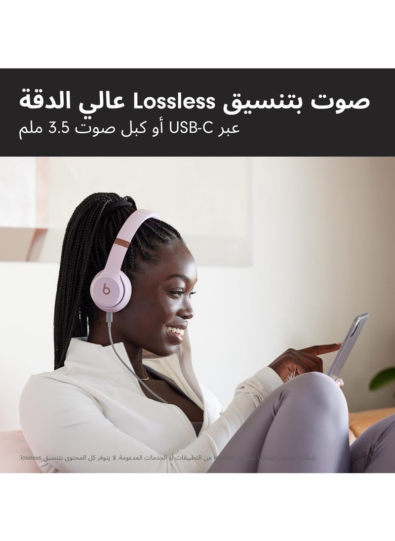 Generic - Beats Solo 4 – Wireless Bluetooth On-Ear Headphones, Apple & Android Compatible, Up to 50 hours of Battery Life – Cloud Pink - Image 1