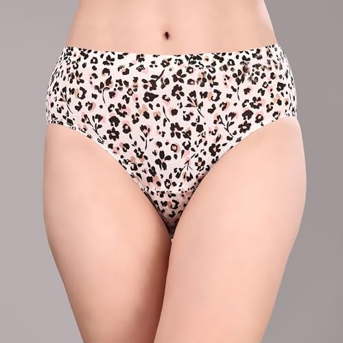 SOIE Women's High Rise Full Coverage Printed Stretch Cotton Hipster Panty (Pack of 3)(3FCB-30 Pack 7 L) - Image 3