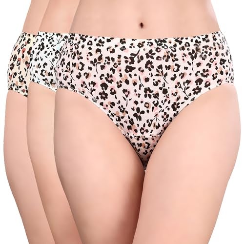 SOIE Women's High Rise Full Coverage Printed Stretch Cotton Hipster Panty (Pack of 3)(3FCB-30 Pack 7 L) - Image 1