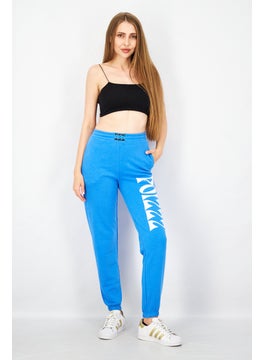 Don't Call Me Jennyfer Women Pull On Graphic Print Jogger Pant, Blue  - Image 3