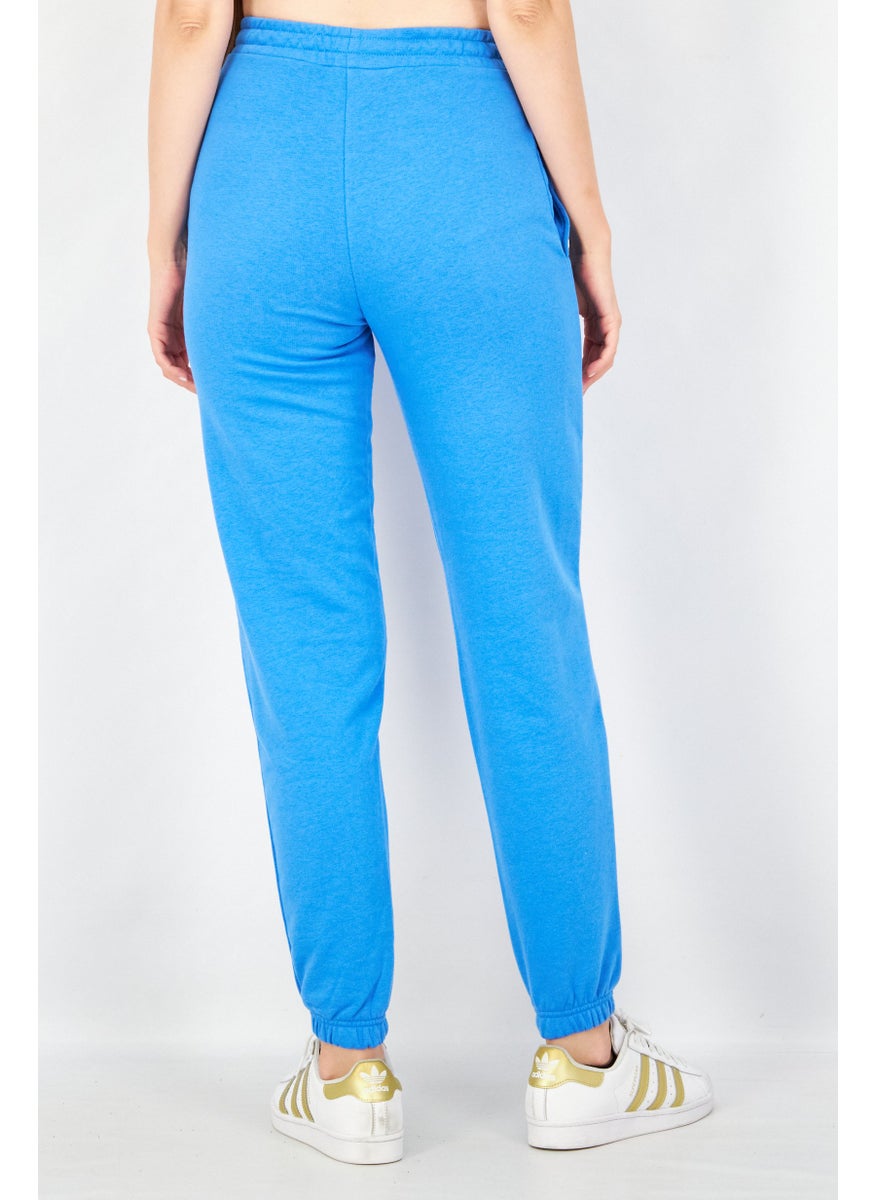 Don't Call Me Jennyfer - Women Pull On Graphic Print Jogger Pant, Blue - Image 1