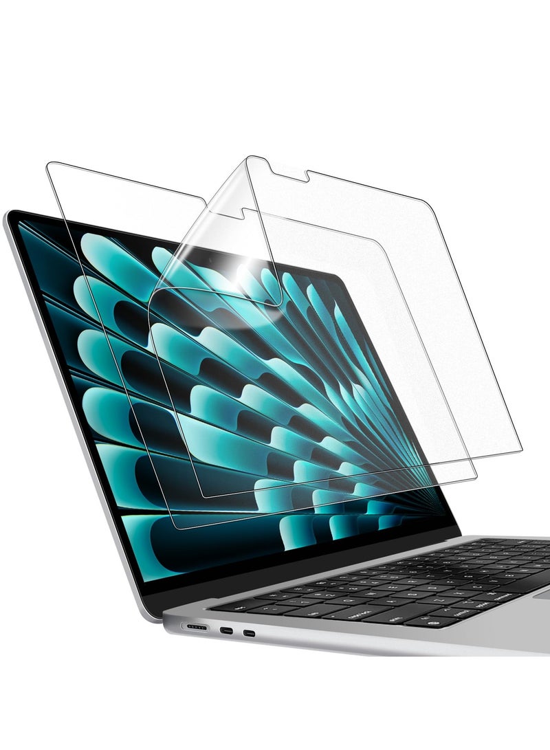 [2-Pack] Screen Protector For MacBook Air 13.6 Inch (2024/2022 M3 A3113 M2 A2681) Anti-Glare PET Matte Film Anti-Fingerprint - Image 1