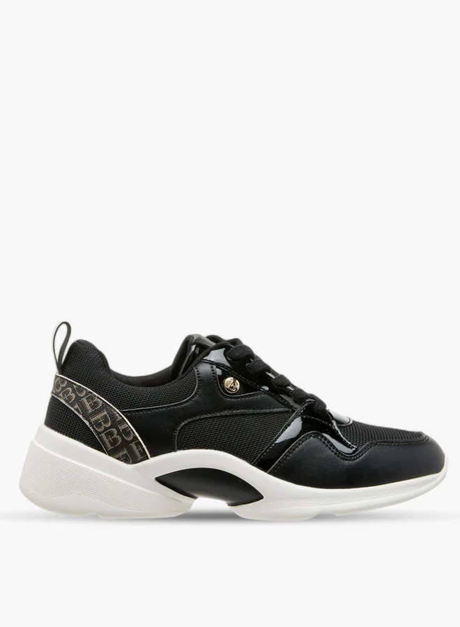 Flora Bella By Shoexpress Monogram Detail Lace-Up Sneakers