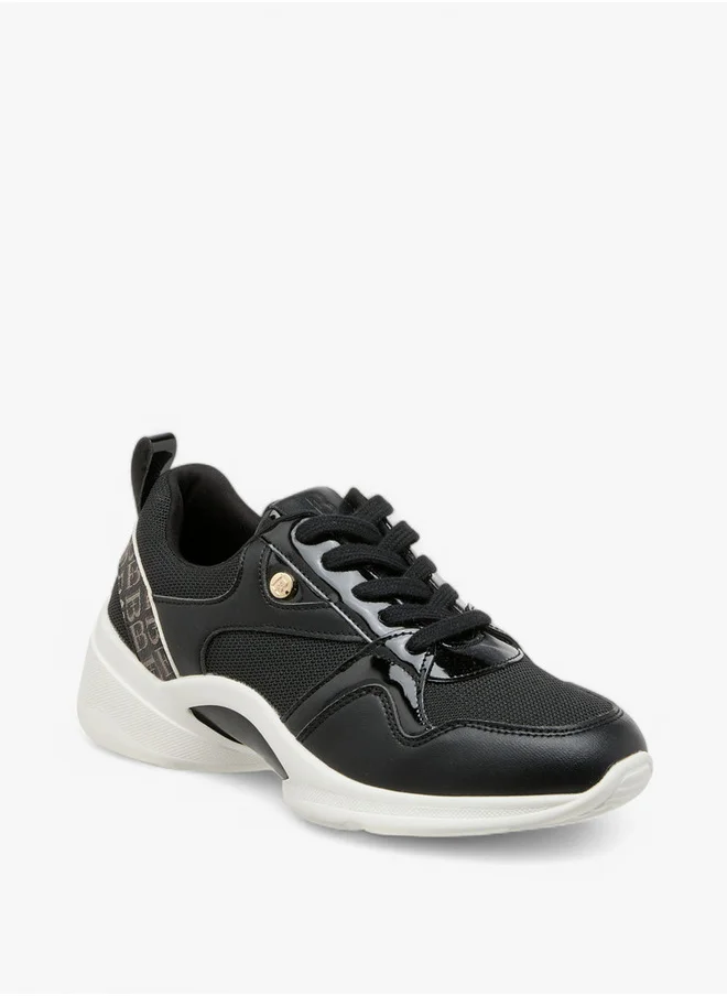 Flora Bella By Shoexpress Monogram Detail Lace-Up Sneakers
