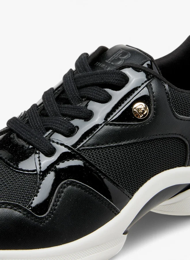 Flora Bella By Shoexpress Monogram Detail Lace-Up Sneakers