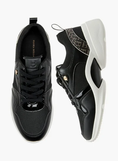 Flora Bella By Shoexpress Monogram Detail Lace-Up Sneakers
