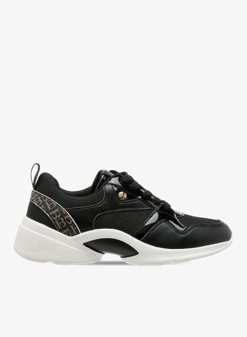 Monogram Detail Lace-Up Sneakers