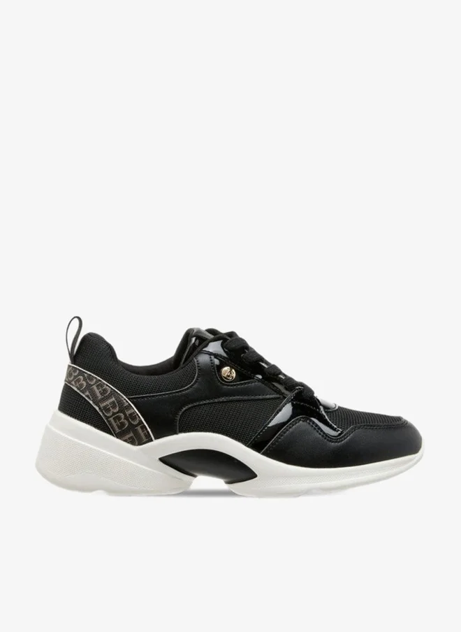 Monogram Detail Lace-Up Sneakers