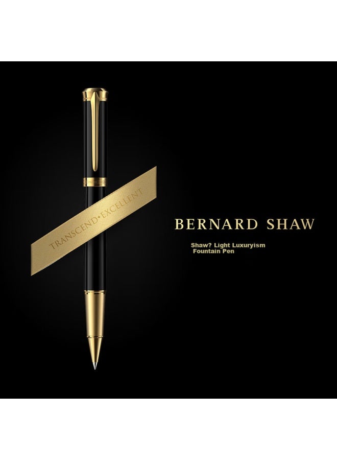 Bernard Shaw Ballpoint Pen, High-end Luxury Kelvin Black Premium Refill Gift Box Set, High-end Business Office Signing Pen, Gift For Men, Birthday, Graduation, Teacher, Women, Valentine's Day - Image 4