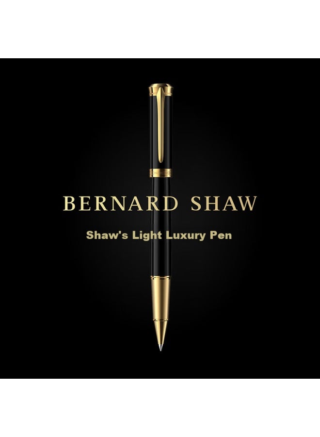Bernard Shaw Ballpoint Pen, High-end Luxury Kelvin Black Premium Refill Gift Box Set, High-end Business Office Signing Pen, Gift For Men, Birthday, Graduation, Teacher, Women, Valentine's Day - Image 2