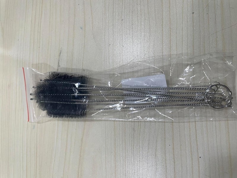 Kitnish Bottle Cleaning Brushes 10 Pcs Black Tube Brush,Nylon Straw Brush Kettle Spout Brush Bottle Pipe Cleaner Set for Bottle Teapot Nozzle Glass Straw Cleaning Brush. - Image 4
