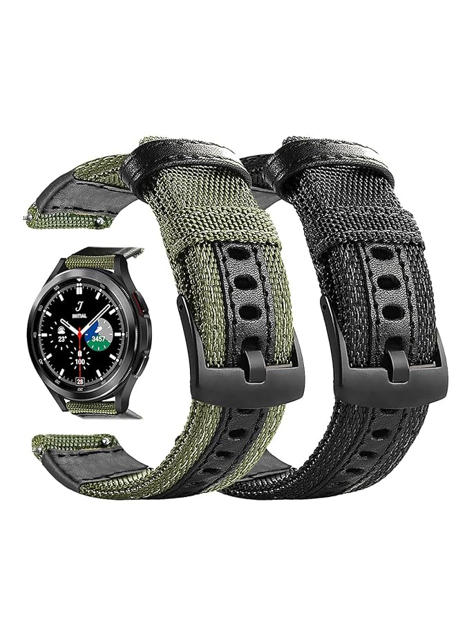 كاست ويف لساعة جالاكسي 4 أشرطة لساعة جالاكسي 4 شريط كلاسيكي 20 مم حزام نايلون متوافق مع ساعة سامسونج جالاكسي 4 40 مم 44 مم لساعة جالاكسي 4 لساعة جالاكسي 4 الكلاسيكية 42 مم 46 مم - Image 1