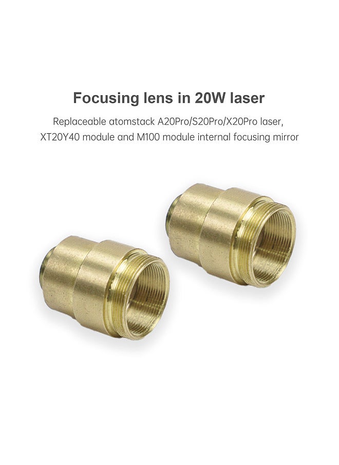 ATOMSTACK 2PCS 20W Replacement Focusing Lens for A20Pro/S20Pro/X20Pro Laser Module / M100 Module / XT20Y40 Module Internal Focusing Lens  - Image 2