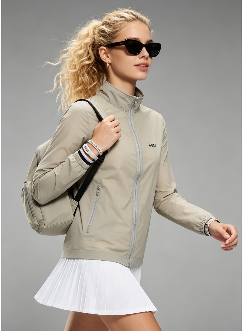 BOSS Lightweight Stand-Up Collar Sun Protection Jacket - Light Khaki - Image 2