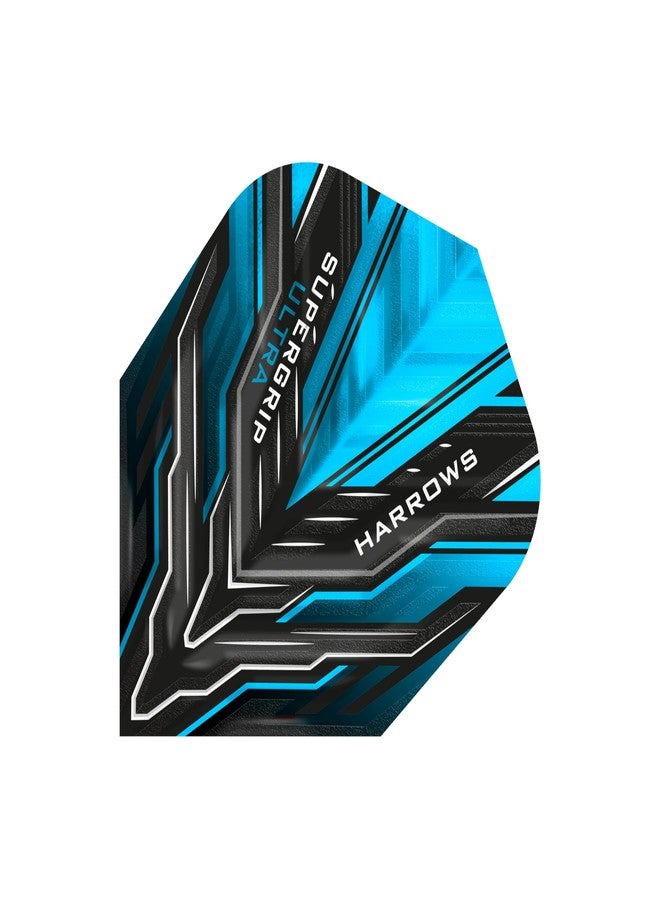 Harrows SUPERGRIP Ultra Flights| Set of x5 Premium Extra Strong Dart Flight Bag (15 Flights) (Blue) - Image 2