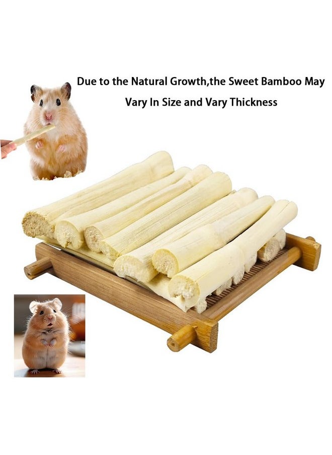 Alibuy - Rabbit Chew Toys 100g Apple Wood Sticks,100g Sweet Bamboo,100g Grass Rolls for Teeth Care,Natural Bunny Chewing and Treat Toys for Guinea Pigs Hamster Chinchillas Hedgehog Small Animals (300g(0.66lb)) - Image 1