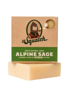 Dr. Squatch Dr Squatch All Natural Bar Soap for Men with Zero Grit Alpine Sage 
