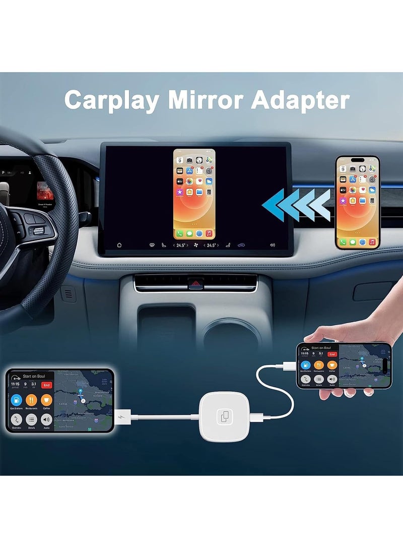 Wire Carplay Dongle,Carplay to Car Mirror Adapter Wired Carplay Mirrorring Dongle Carplay Adater for Factory Wired Carplay Converter - Image 2
