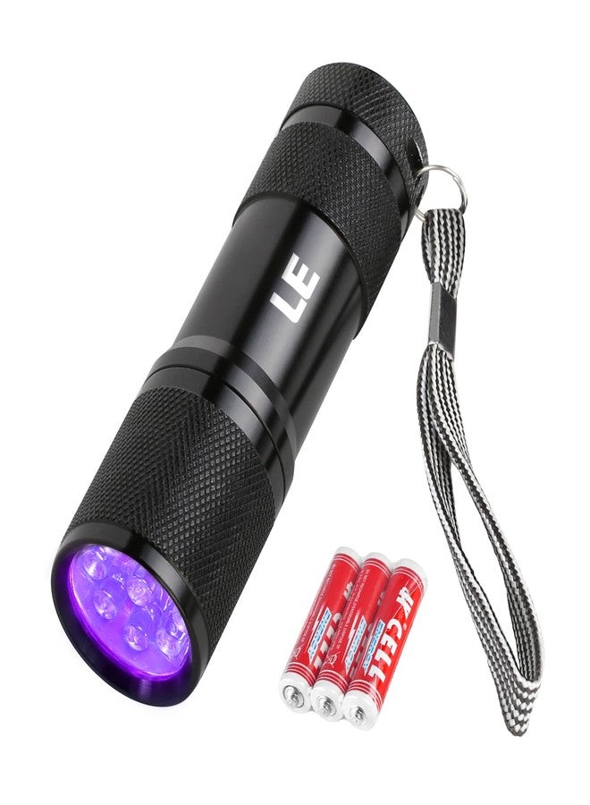 Lighting EVER Black Light Flashlight, Small UV Lights 395nm, Portable Ultraviolet Light Detector for Invisible Ink Pens, Dog Cat Pet Urine Stain, AAA Batteries Included - Image 1