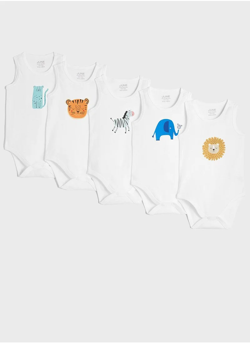 جون Kids 5 Piece Animal Creature Bodysuit