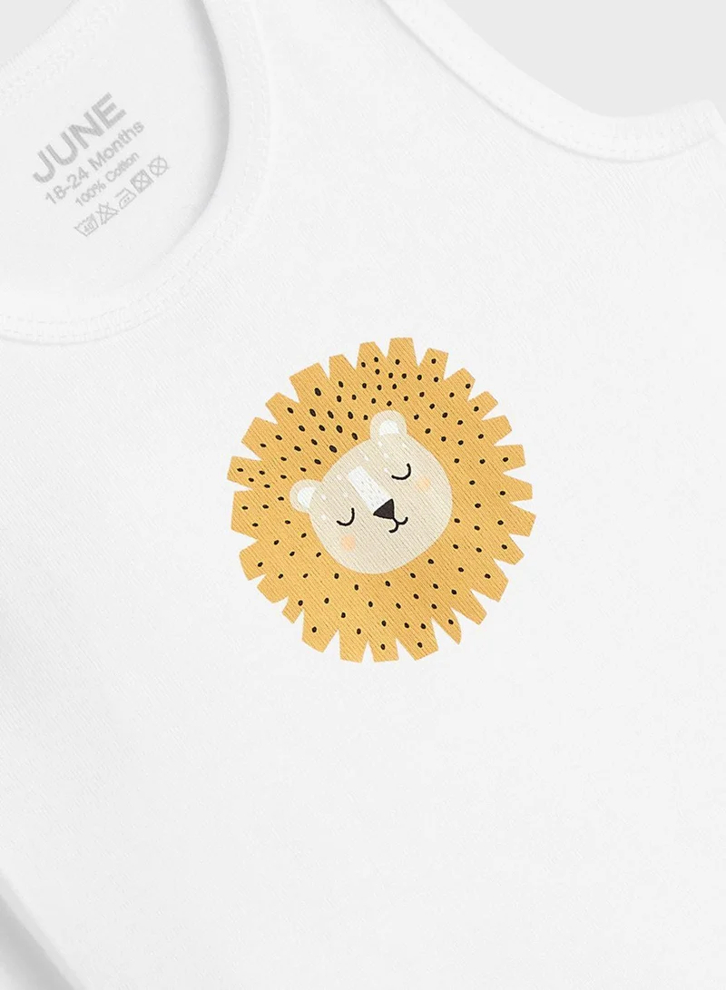 JUNE Kids 5 Piece Animal Creature Bodysuit