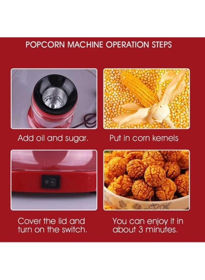 ال سي صانعة الفشار بالهواء الساخن مع كوب قياس لا تحتاج إلى زيت 1200 واط - Image 4