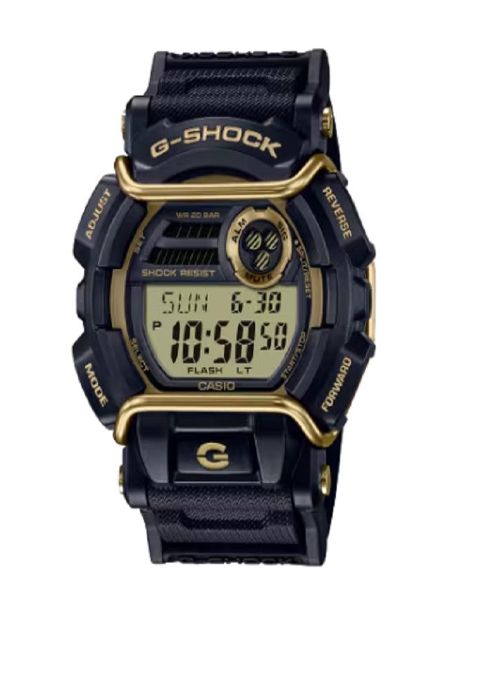 كاسيو G-SHOCK GD-400GB-1B2DG: باللونين الأسود والذهبي مع قضبان الثيران