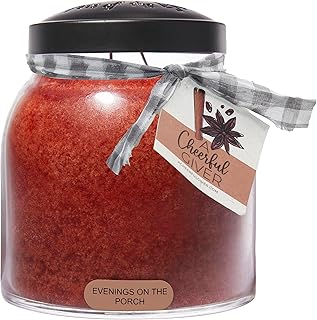 A Cheerful Giver A Cheerful Giver Ã¢â‚¬â€ Evenings on the Porch - 34oz Papa Scented Candle Jar with Lid - Keepers of the Light - 155  - Image 1