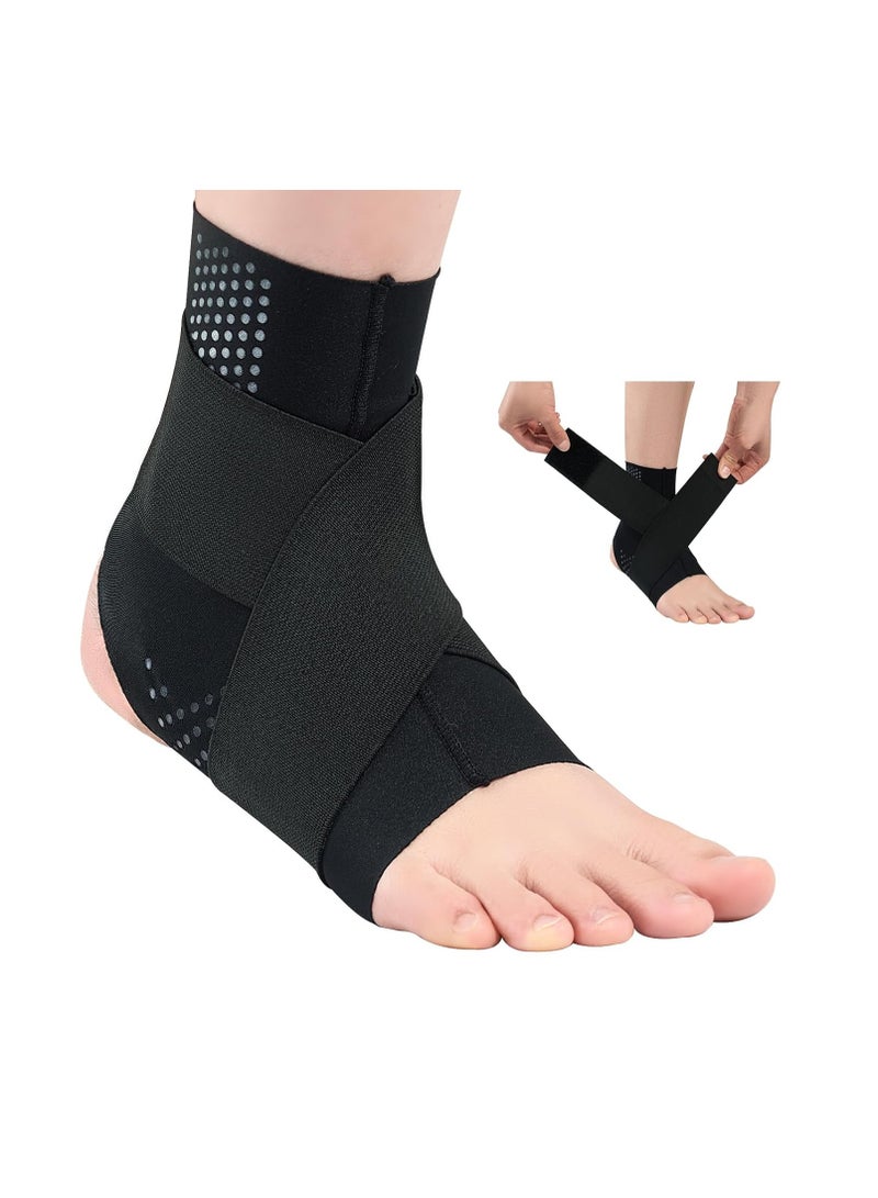 Generic Left -footed And Right Ankle Support Adjustable Ankle Brace Sprained Ankle Stabilizing Ligament Support Support For Bottom Fasciitis Exercise Protective Supplies-L - Image 1