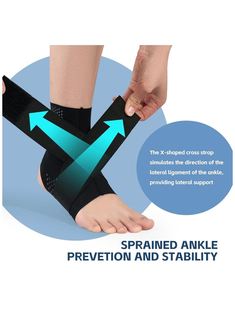 Generic Left -footed And Right Ankle Support Adjustable Ankle Brace Sprained Ankle Stabilizing Ligament Support Support For Bottom Fasciitis Exercise Protective Supplies-L - Image 3