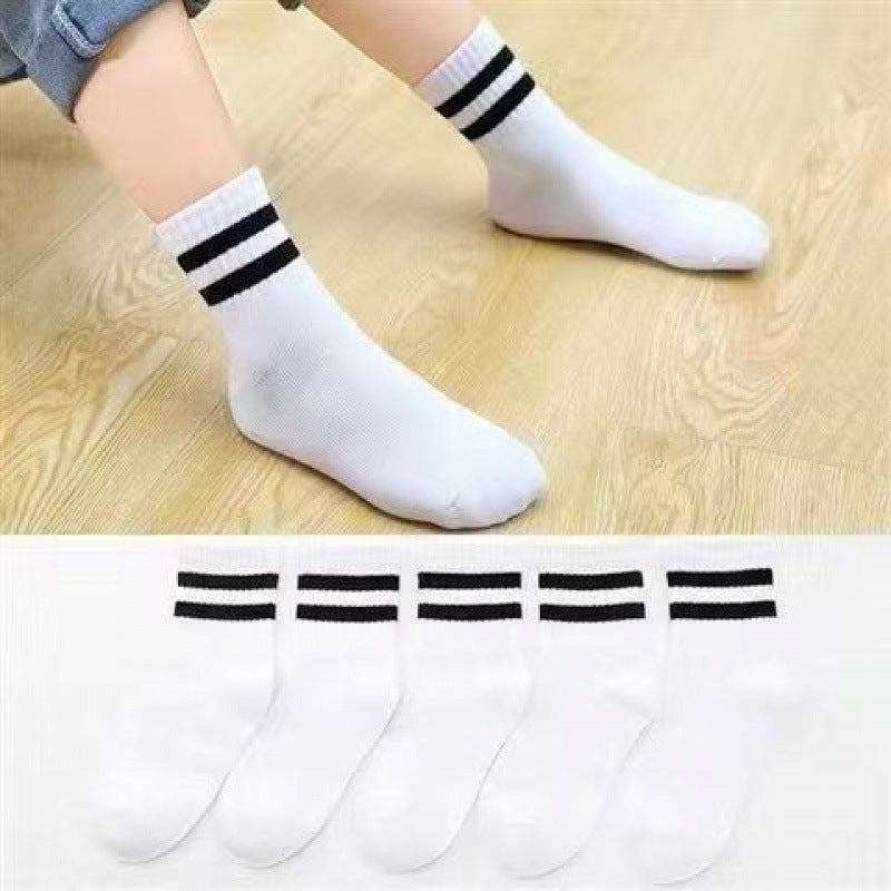 Zhuji Socks Children'S Socks Boys Girls Mid-Tube Socks Boys Toddler Big Kids Elementary School Students Sports Trendy Socks - Image 1