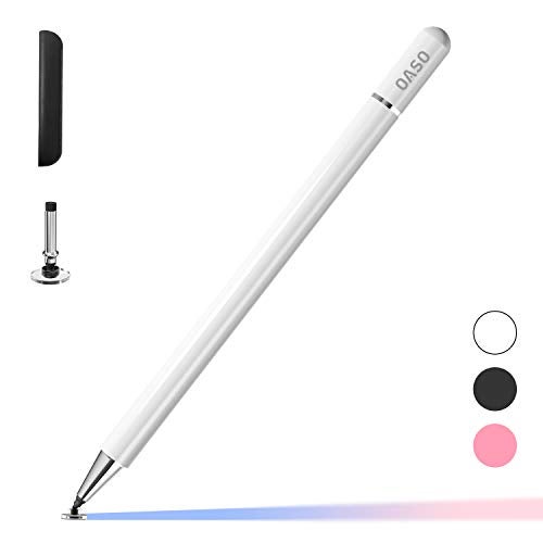 OASO Stylus Pen for Touch Screens, Disc Tip & Magnet Cap Styli Pencil Compatible with Apple iPad pro/iPad 6/7/8/9/iPhone/Samsung Galaxy Tab A7/S7/Fire HD 7/8/10 Plus Tablet/All Touch Devices. - Image 1