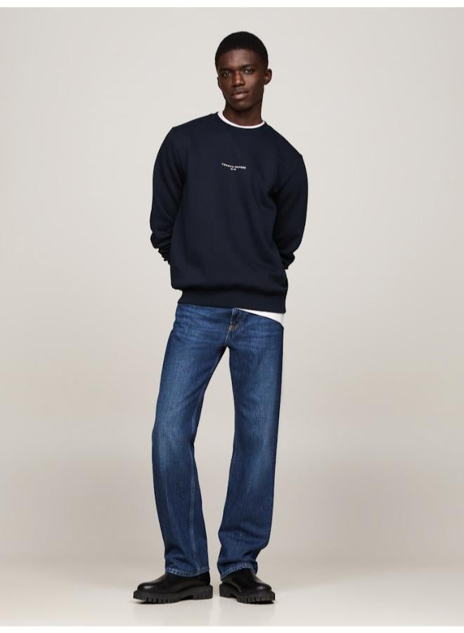 تومي هيلفيغر كنزة صوفية بياقة دائرية بتفاصيل مميزة - Image 5