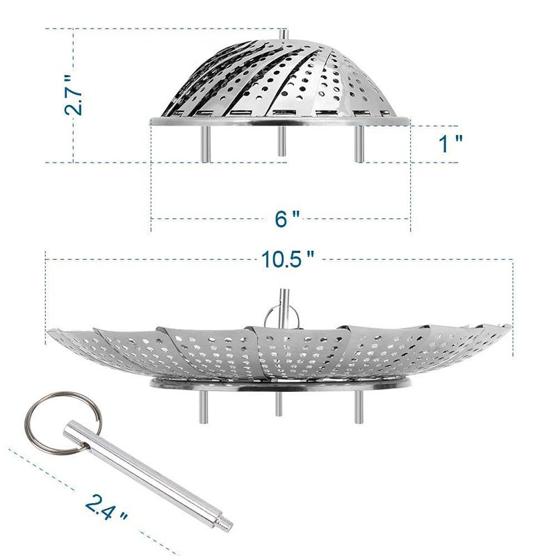 BIGJANE BIGJANE 100% Stainless Steel Vegetable Steamer - Image 3