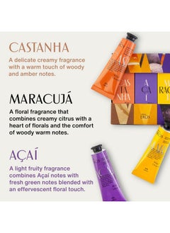 Natura natura - Ekos Tropical Hand Cream Trio Variety Pack, 3 Creams - (1) Maracujá, (1) Castanha, & (1) Açaí Hand Cream - Vegan Skin Care - Brazilian Beauty Secrets - Self Care & Body Care - 1.41oz (40g)  - Image 4