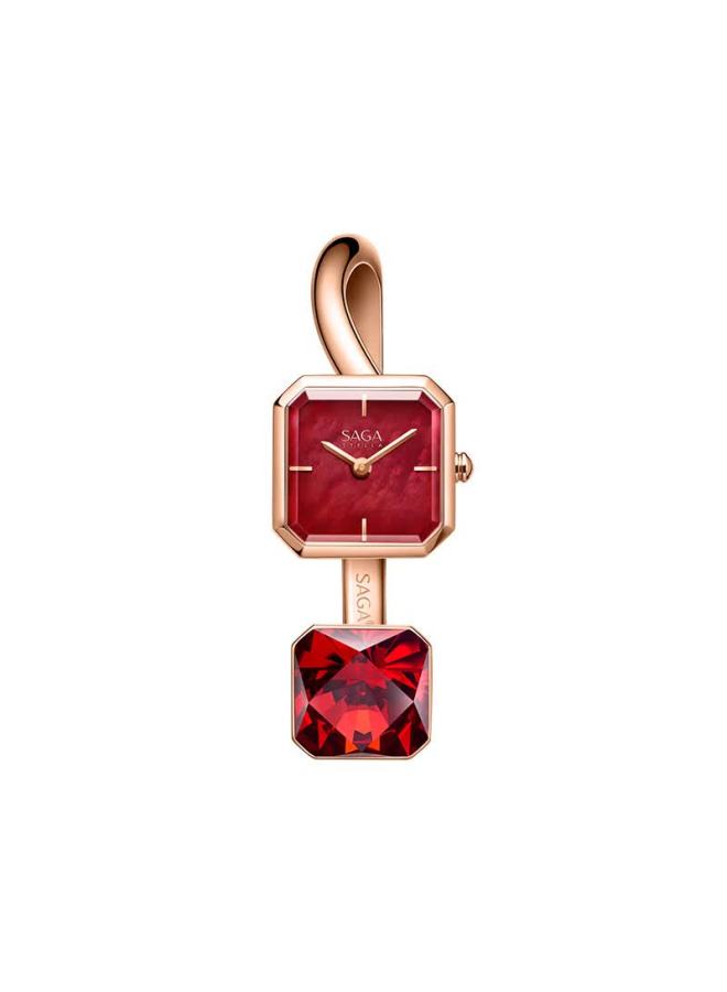 Saga Light Of Vendome Bracelet Watch For Women Luxury Fashion Gift Matisse Red Large Size - Image 2