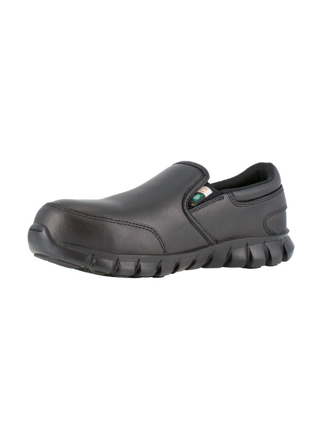 Reebok Work سابلايت كوشن وورك | IB4036 – أسود، حذاء سليب-أون بمقدمة واسعة من كومبوزيت وتوسيد Sublite وراحة MemoryTech وتصميم خفيف غير معدني - Image 3