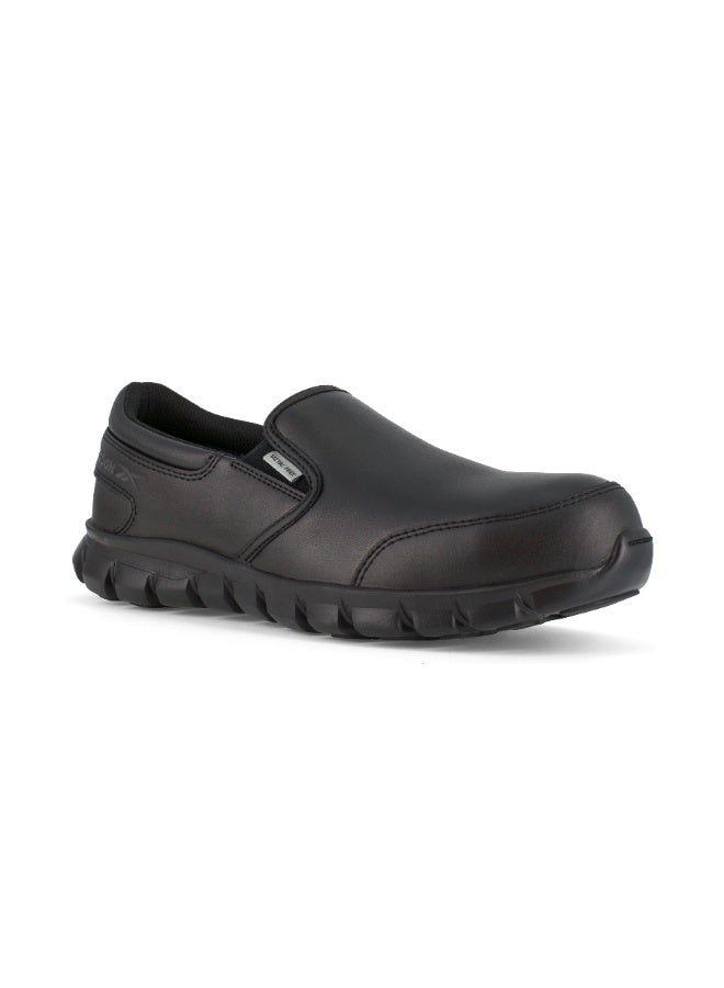 Reebok Work سابلايت كوشن وورك | IB4036 – أسود، حذاء سليب-أون بمقدمة واسعة من كومبوزيت وتوسيد Sublite وراحة MemoryTech وتصميم خفيف غير معدني - Image 2