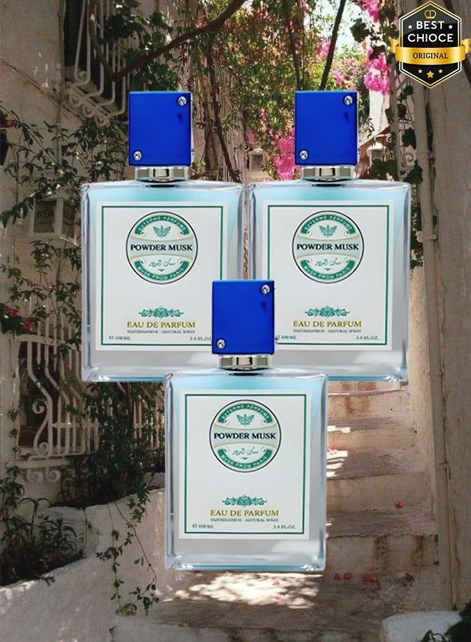 مسك 3 قطع عطر باودر مسك 100 مل - Image 1
