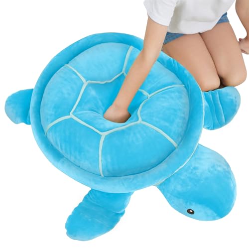 Dalmao 28 Sea Turtle Stuffed Animals Giant Soft Toys Large Ocean Blue Turtle Plush Body Pillow Plushies Gifts for Kid Boys Girls Girlfriend Birthday Halloween Christmas - Image 5