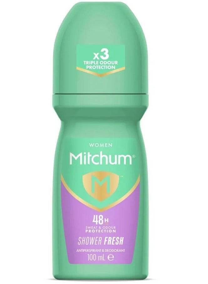 ميتشوم مزيل عرق ومضاد للتعرق رول أون للنساء برائحة منعشة، حماية تدوم 48 ساعة، 100 مل - Image 2