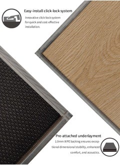 Suntecwood Suntecwood SPC Rigid Core Luxury Vinyl Flooring 635*127 mm | Chevron Flooring|6mm Thick | 1mm IXPE Padding | Waterproof| Scratch Resistant | Comfort & Quiet | Easy Click Lock for Home | Office | Commercial Use | Classic oak-1|  - Image 2